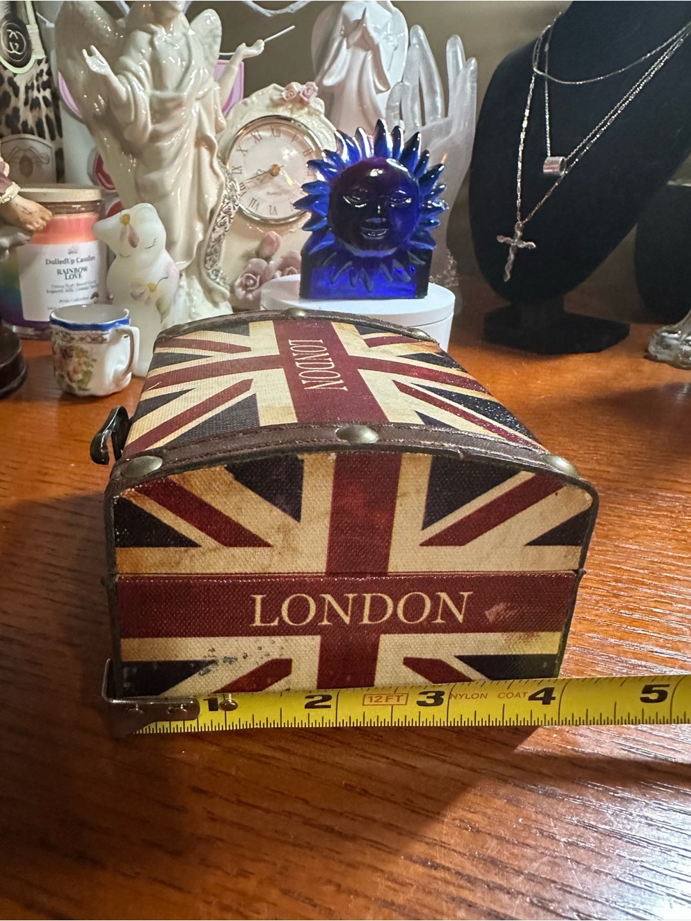 Union Jack London Trinket Box - Vintage  GUC - Picture 9 of 9